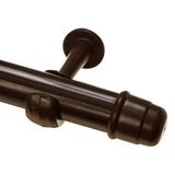 Kit Varão Real Simples 19mm X 3 Metros Mogno - 1912146 - Couselo Couselo