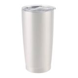 Copo Térmico Branco Parede Dupla Com Tampa 17x8,7x7cm - D1156 - Dolce Home Dolce Home