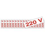 16 Placas De Poliestireno Auto-adesiva 4x1.5cm 220 Volts - 200 Az - Sinalize Sinalize