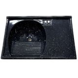 Tanque Sintético Granitado Para Bancada 79.5x52cm Preto - 501908 - A.j.rorato A.j.rorato