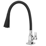 Torneira De Mesa Para Cozinha Quadrada Premium Cone Duplo Jato Preto 2704 C/75 - 772540 - Stoc Stoc