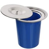 Lixeira De Bancada Aço Inox Para Embutir Na Pia 8 Litros - Lix-002 - Stillus Home Stillus Home