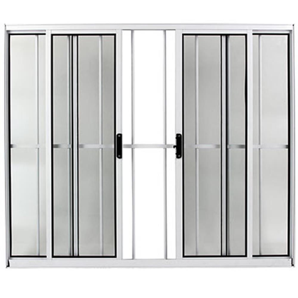 Vitrô Correr 4 Folhas Com Grade Branco 100 X 150 - Facce Facce