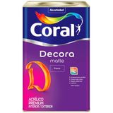 Tinta Decora Acrílico Premium Matte Fosco Branco 18 Litros - 5239241 - Coral Coral