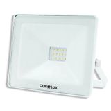 Projetor Slim Superled Branco 10 Watts Bivolt 6500k - 03260 - Ourolux Ourolux