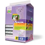 Fraldas Para Pets Descartavéis No Tamanho P Com 12 Unidades - 70569 - American Pets Chalesco