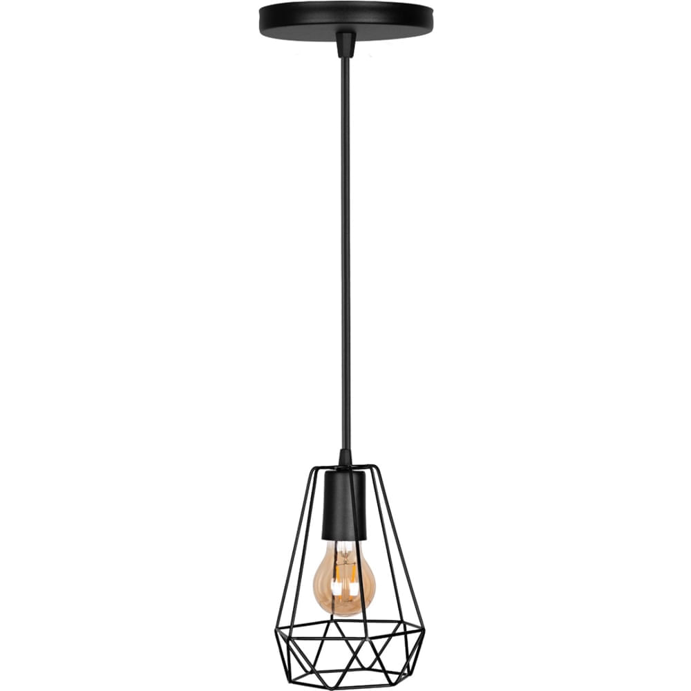 Pendente Mumbai Preto - Pd180/pt - Kin Kin