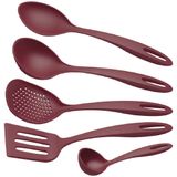 Jogo De Utensílios Ability Em Nylon Vermelho Com 5 Peças - 25199707 - Tramontina Tramontina
