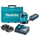 Lixadeira Roto Orbital 125mm Com Carregador E 2 Bateriais 18 Volts 3ah + Maleta - Dbo180rfe - Makita Makita
