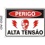 Placa De Poliestireno Auto-adesiva 20x30cm Não Entre Perigo De Vida - 250 Ao - Sinalize Sinalize