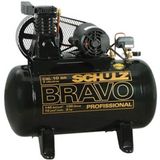 Compressor Csl 10 Br/100l Bivolt Monofásico 2 Hp Bravo Preto - 92178520 - Schulz Schulz