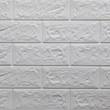 Placa Adesiva 3d Tijolo Branco 70x77cm - Pa035 - Plavidecor Plavidecor