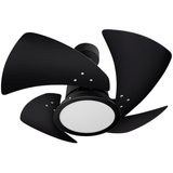 Ventilador De Teto Tornado Led 3000k Preto Com 4 Pás De 110 Volts - 61-4132 - Venti Delta Venti-delta
