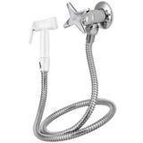 Ducha Higiênica Cromada Com Gatilho De Plástico 1/4 De Volta - Vab023cwb - Esteves Esteves