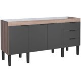 Gabinete De Madeira Flamingo Tamarindo Para Pias De 1,80 Metros Com 3 Portas E 3 Gavetas - P100130 - Cozimax Cozimax
