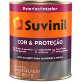 Tinta Esmalte Sintético Cor E Proteção Acetinado Para Madeira E Metal 900ml Branco - 53384765 - Suvinil Suvinil