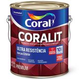 Esmalte Sintético Coralit Ultra Resistência Alto Brilho 3,6 Litros Branco Gelo - 5202678 - Coral Coral