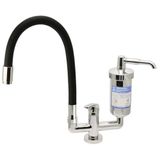 Torneira Com Filtro Abs De Mesa Monocomando De Bica Móvel Tubo 6175 Preto - 771022 - Stoc Stoc