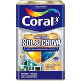Tinta Acrílica Proteção Sol E Chuva Eggshell 18 Litros Branca - 5202628 - Coral Coral