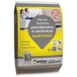 Rejunte Porcelanatos E Cerâmicas 1 Kilo Cinza Urbano - 0110.00160.0015fd - Quartzolit Quartzolit