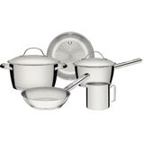 Jogo De Panelas Allegra Inox Com Fundo Triplo E 5 Peças - 65660280 - Tramontina Tramontina