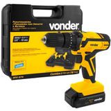 Parafusadeira/furadeira De Impacto À Bateria 12v Com 74 Acessórios Pfv074 - 6001074000 - Vonder Vonder