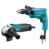 Kit Combo Esmerilhadeira Angular 600 Watts M0901b + Furadeira De Impacto 500 Watts M0801b - Mtk0003b - Makita Makita