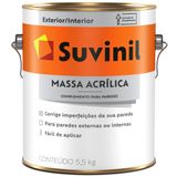 Massa Acrílica 3,6 Litros Branca - 53446351 - Suvinil Suvinil