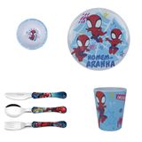 Homem Aranha Prato Raso, Bowl Ou Vasilha E Talheres E Copo