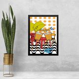 Quadro Decorativo Boteco - Rio De Janeiro 33x24cm - Vidro