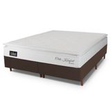 Cama Box Baú Queen Hellen Konfort Espuma D33 Pillow Top 158x198x57cm