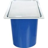 Lixeira Quadrada De Aço Inox Para Embutir Na Bancada 8 Litros - Lix-006 - Stillus Home Stillus Home