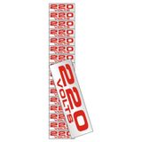 16 Placas De Alumínio Auto-adesiva 3.5x1.5cm 220 Volts - 100 Cp - Sinalize Sinalize