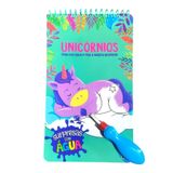 Surpresas Com Água: Unicórnios Kit Com Livro Desenhos+pincel