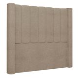 Cabeceira Casal Cama Box 140cm Claire I02 Bouclê Capuccino - Mpozenato