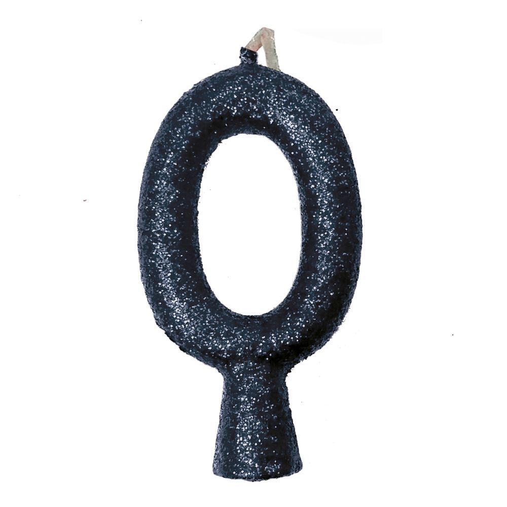 Encontraproduto.com.br - Vela FESTCOLOR Puro Glitter n°8 Preta