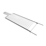 Grelha Dupla Para Peixe Em Aço Cromado 60x22 Cm