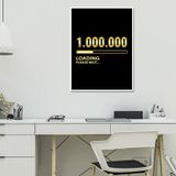 Quadro O Primeiro Milhão De Reais 24x18cm - Com Vidro