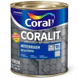 Esmalte Sintético Fundo E Acabamento Ferrolack Coralit Antiferrugem 900ml Preto - 5203033 - Coral Coral