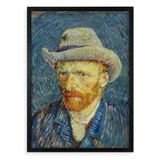 Quadro Decorativo Van Gogh - Autorretrato 45x34cm - Vidro