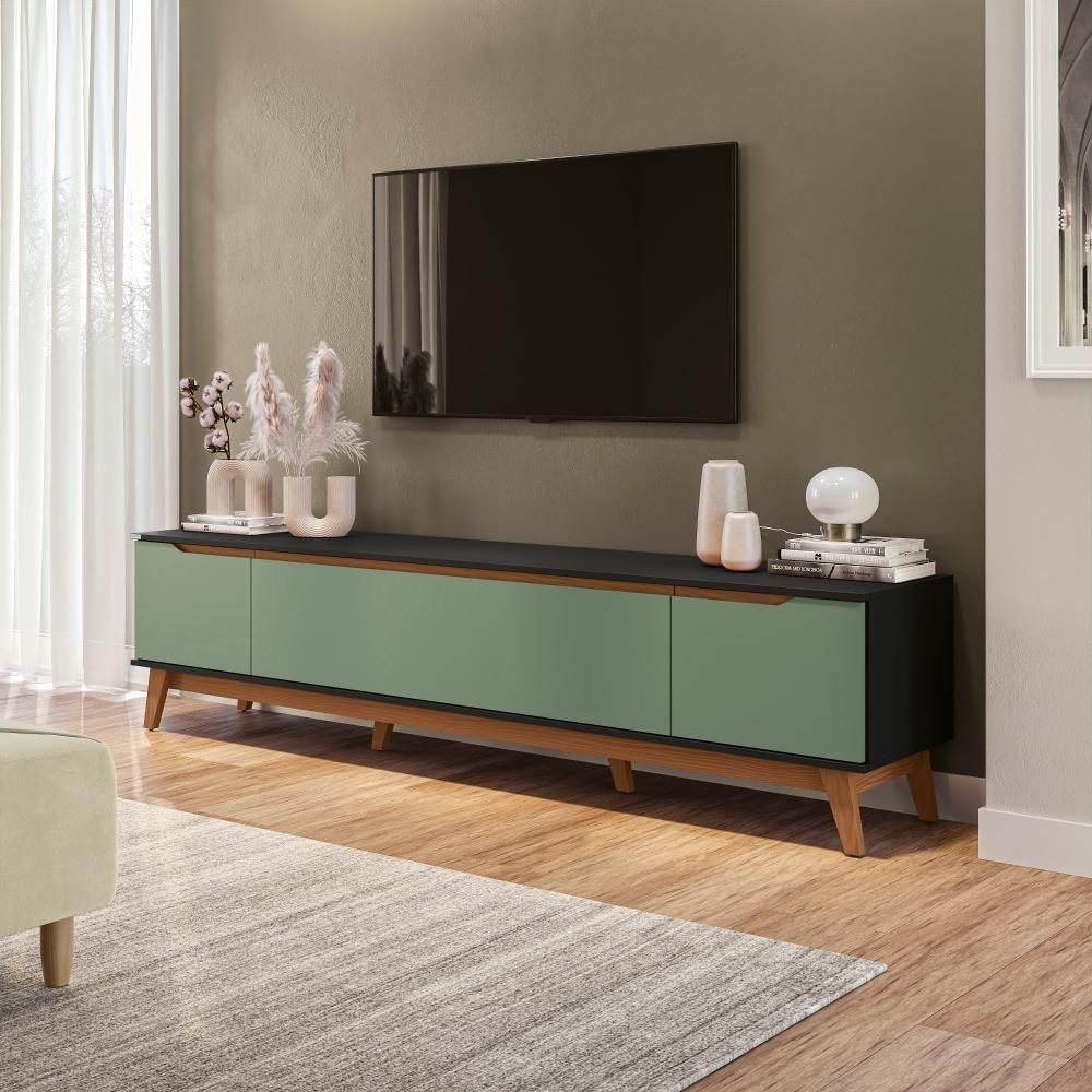 Rack Kappesberg 3 Portas Preto Fosco/verde Oliva 218cm - Carrefour