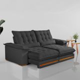 Sofá Retrátil E Reclinável 2 Lugares 210cm Istambu Cinza