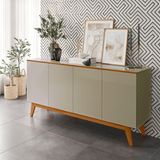 Buffet Para Sala De Jantar 4 Portas Moderno Gianduia