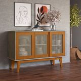Buffet Para Sala De Jantar 3 Portas Vintage Gianduia/nature