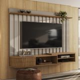 Painel Bancada Suspensa 1 Porta Tvs Até 75 Polegadas Ímola - Fendi Naturale