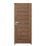 Porta Roma Pinus 72 X 2.10 Batente Ecológico 11cm Fechadura Externa Lado Direito - Rodam