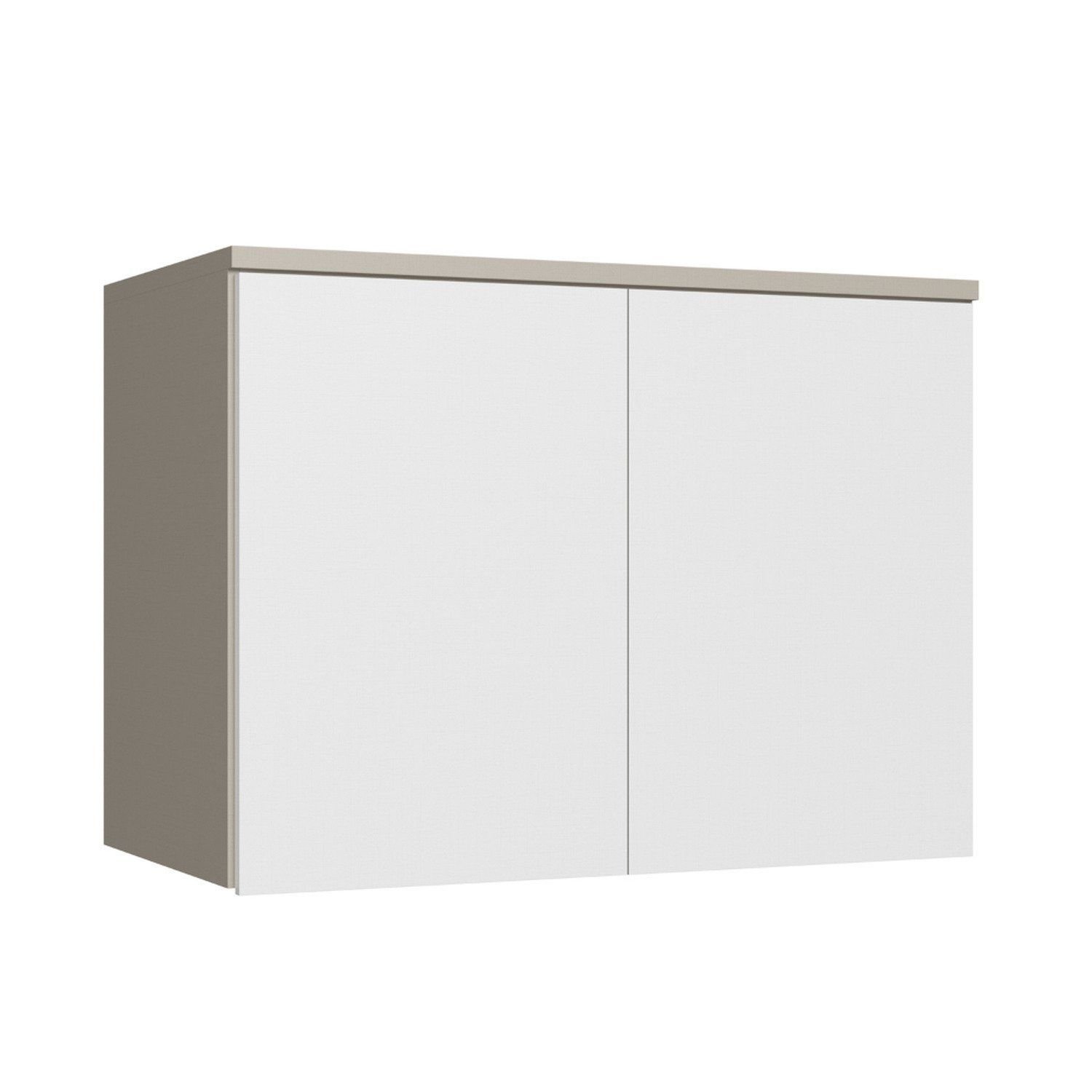 Modulo Aéreo 2 Portas 100cm X 73cm 54cm Niquel|blanc