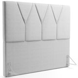Cabeceira Cama Box Casal King 195cm Aura Linho W01 Cinza - Mpozenato