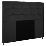 Cabeceira Cama Box Casal 140cm Safira Suede I02 Preto - Mpozenato