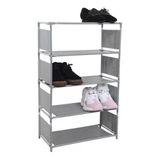 Estante 5 Prateleiras Multiuso Sapateira P- 10 Pares Roupas Tênis Brinquedos E Lavanderia